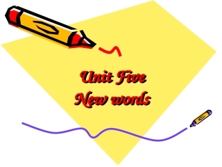 辽宁省高三英语Unit5 Words and reading 新课标 人教版 课件