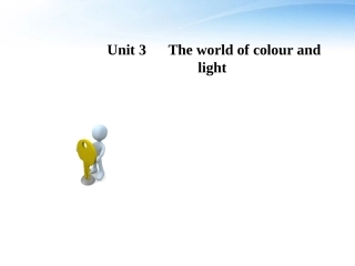 高考英语第一轮 Unit3 The world of colour and light专项复习课件3 必修8 课件