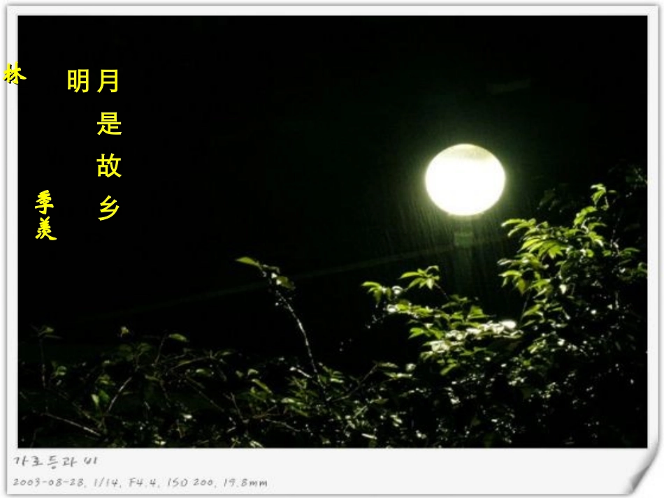 高中语文月是故乡明课件 苏教版 必修1 课件_第1页