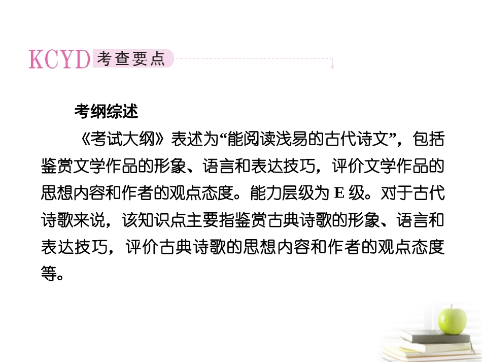 高考语文考前指导 古代诗歌鉴赏课件_第2页