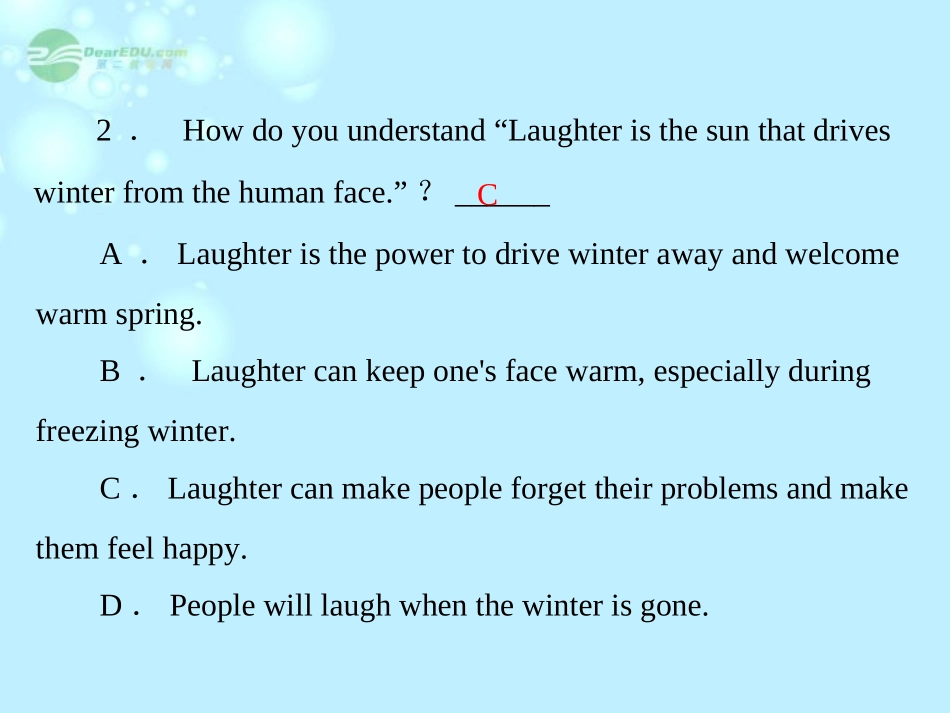 高中英语 unit3 section ⅰ warming up & reading课件 新人教版必修4 课件_第3页