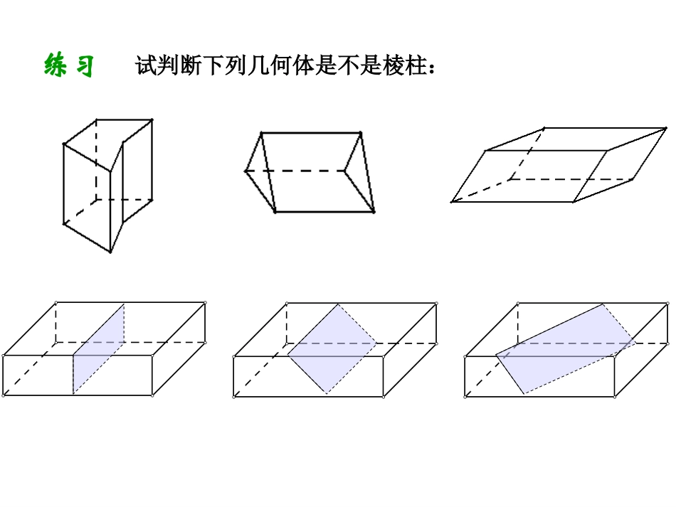 棱柱 高二立体几何棱柱课件大全一(全是ppt) 高二立体几何棱柱课件大全一(全是ppt)_第3页