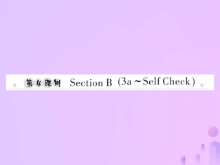 秋七年级英语上册 Unit 3 Is this your pencil(第4课时)Section B(3a Self Check)习题课件 (新版)人教新目标版 课件