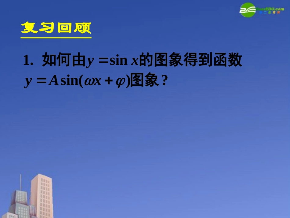 高中数学 152函数y=Asinωxφ的图象二课件 新人教A版必修4 课件_第2页