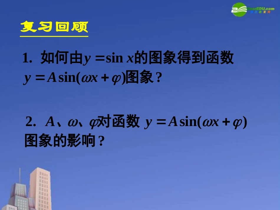 高中数学 152函数y=Asinωxφ的图象二课件 新人教A版必修4 课件_第3页