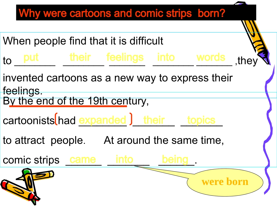 高一英语：unit6 cartoons&comic strips-reading课件(上海新世纪版S1A) 课件_第3页