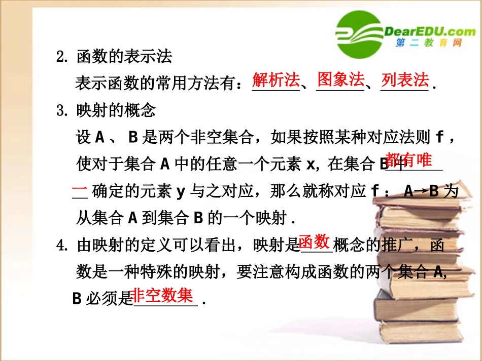 高三数学一轮复习专辑：§2.1函数及其表示课件_第3页