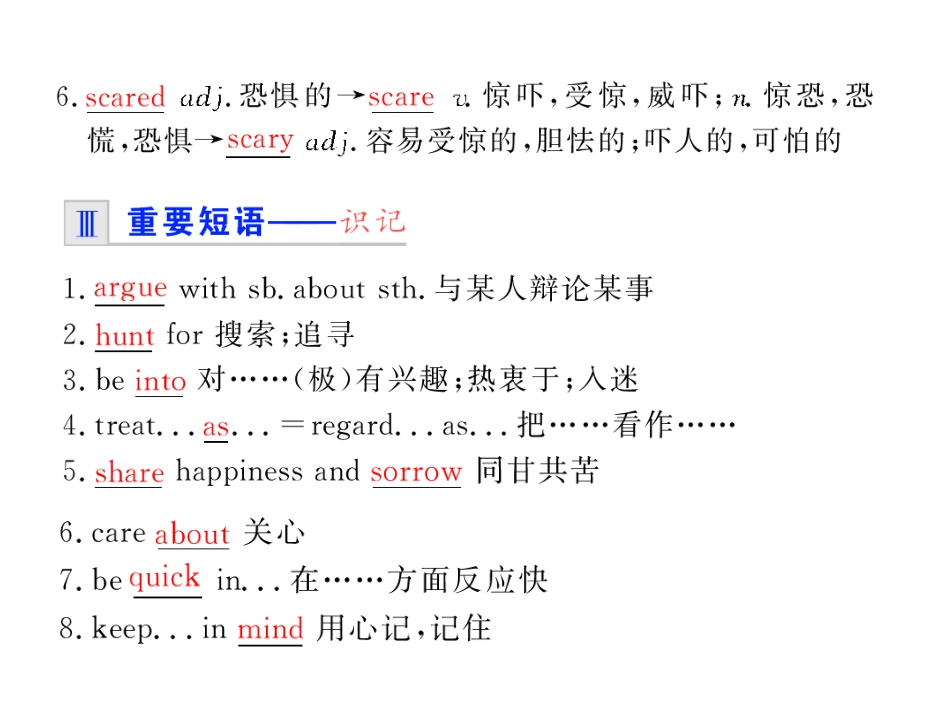 步步高高三英语一轮复习精品课件：B1A Unit 1 Good friends 课件_第3页