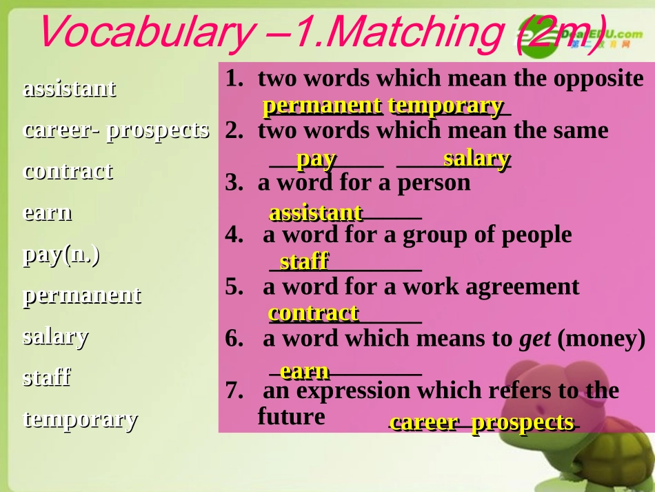 高中英语 Module 2(A Job Worth Doing)-Reading & writing课件 外研版必修5 课件_第2页