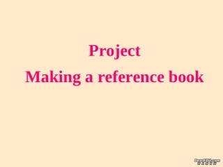 高二英语Module6 Unit3 Project课件