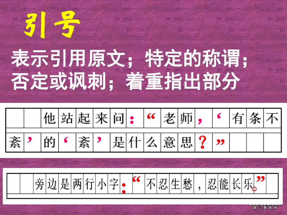 标点符号的使用 中考语文必胜宝典课件集_第2页