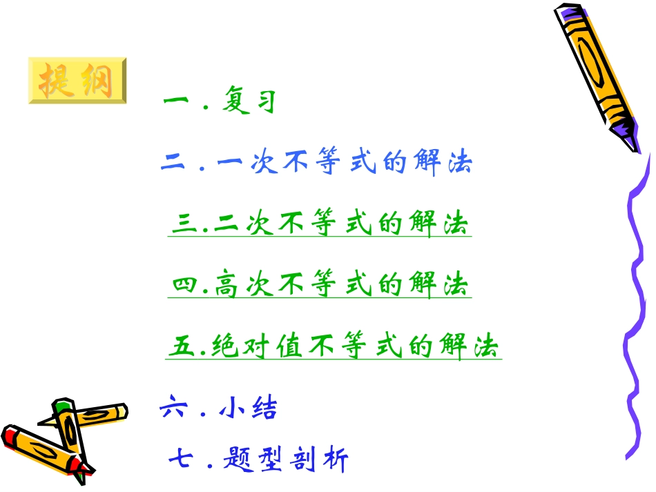 高三数学高考复习强化双基系列课件40(不等式的解法)课件人教版 课件_第3页