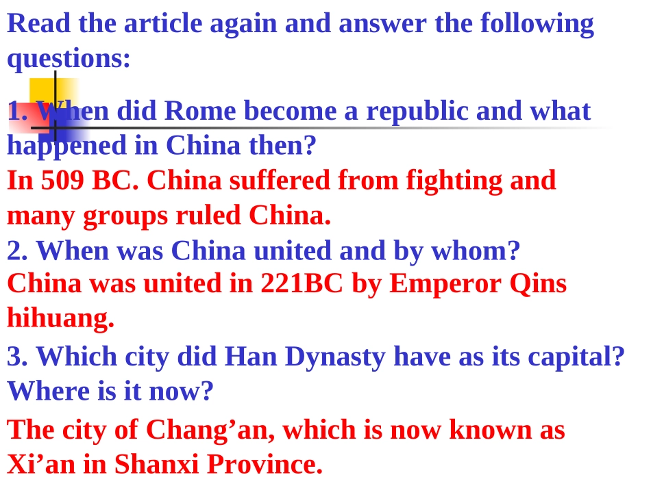 高中英语牛津版必修3 Unit3 Back to the past--Projectppt 课件_第3页