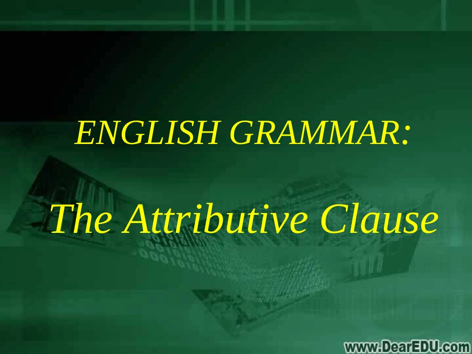 高考英语语法系列复习 定语从句二 新课标 人教版 试题_第2页