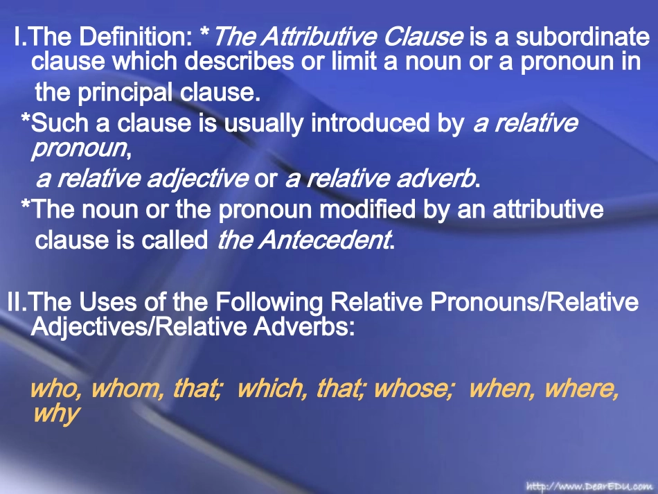 高考英语语法系列复习 定语从句二 新课标 人教版 试题_第3页