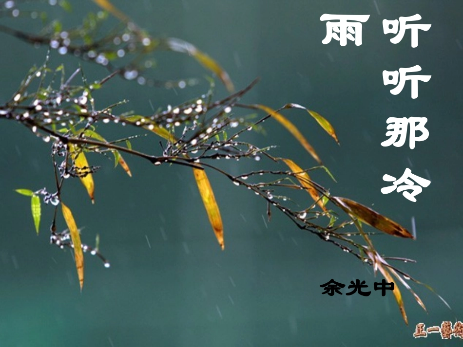高中语文 42 (听听那冷雨)课件 苏教版必修2 课件_第3页