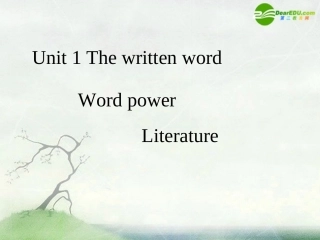 高中英语 Unit 1-Word power课件 牛津译林版选修8 课件