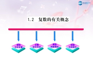 高中数学 第四章 数系的扩充 复数的有关概念课件 北师大版选修1-2 课件