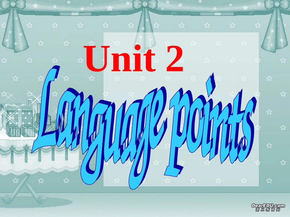 高二英语Unit2 language points课件 人教版 课件_第1页