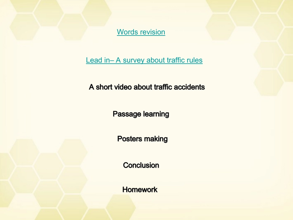 高中英语 M7U4Project Preventing traffic accidents 课件 牛津版 课件_第2页