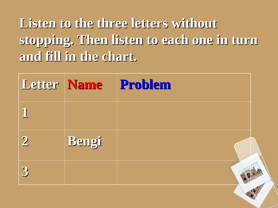 高中英语 Unit4 Workbook课件 新人教版必修2 课件_第3页