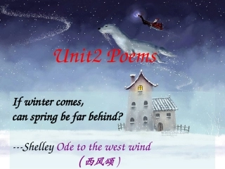 高中英语 Unit2(Poems-Reading Practise)课件 新人教版选修6 课件