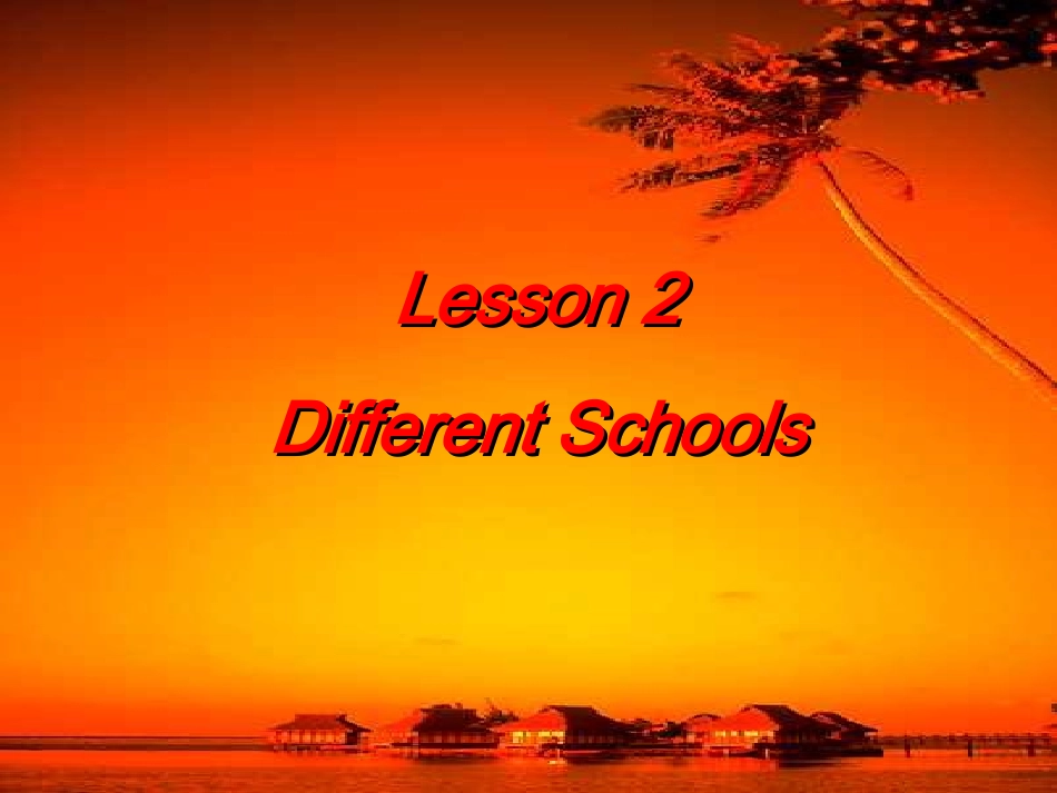 高中英语Unit 15 Lesson 2 Different Schools课件3 北师大版 必修5 课件_第2页