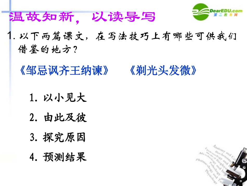 高中语文 缘事析理学习写得深刻写作指导课件 新人教版 课件_第2页