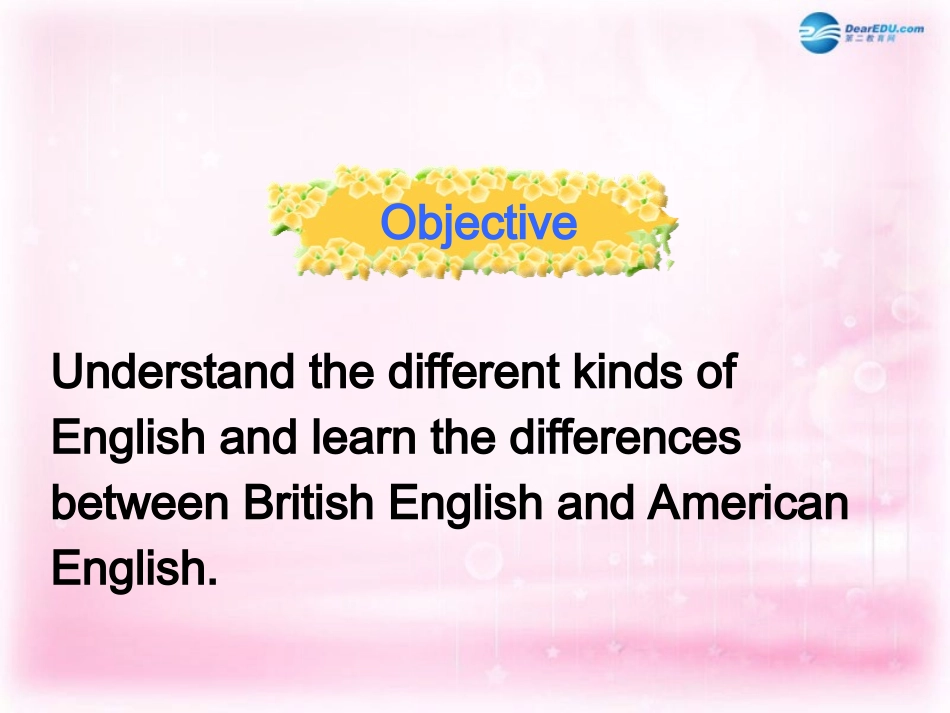 高中英语(Unit 2 English around the world)Warming up课件 新人教版必修1 课件_第3页