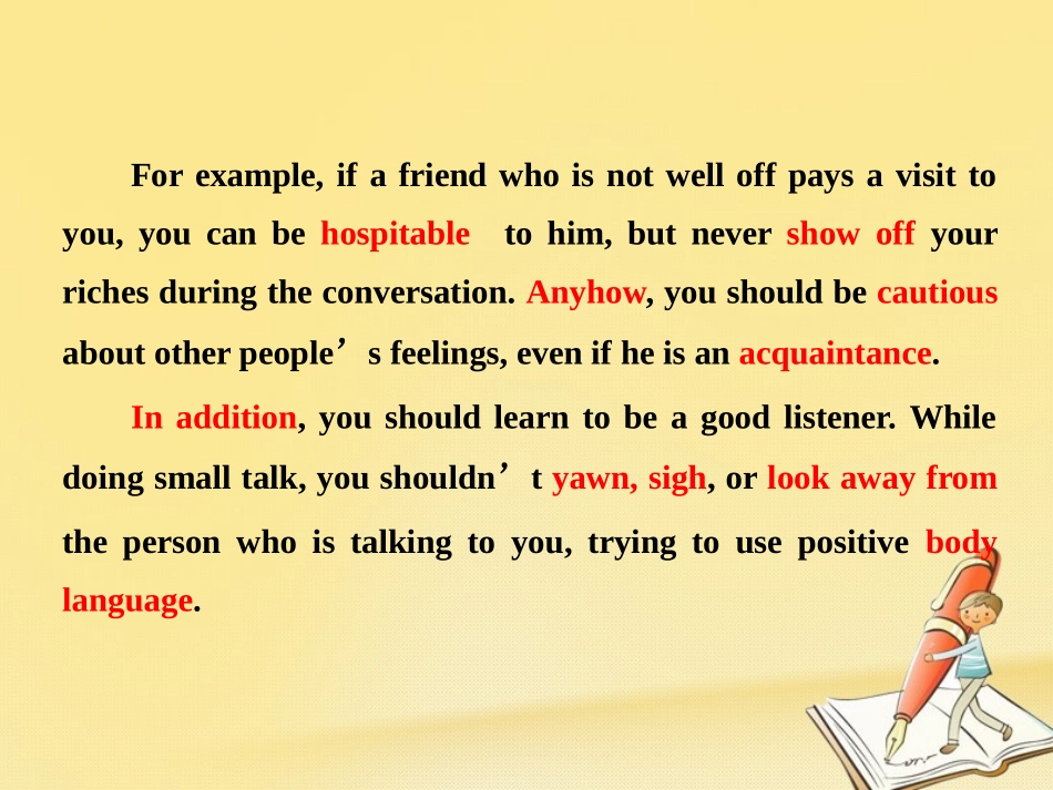 英语 Module 1 Small Talk单元小结课件 外研版选修6 课件_第2页