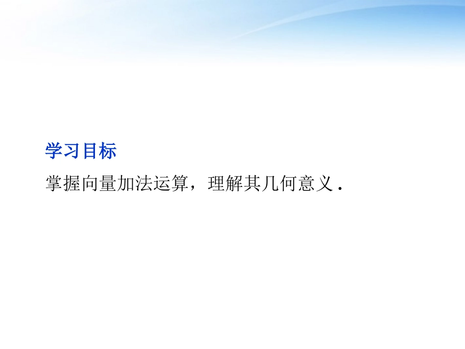 高中数学 第2章221向量的加法精品课件 苏教版必修4 课件_第2页