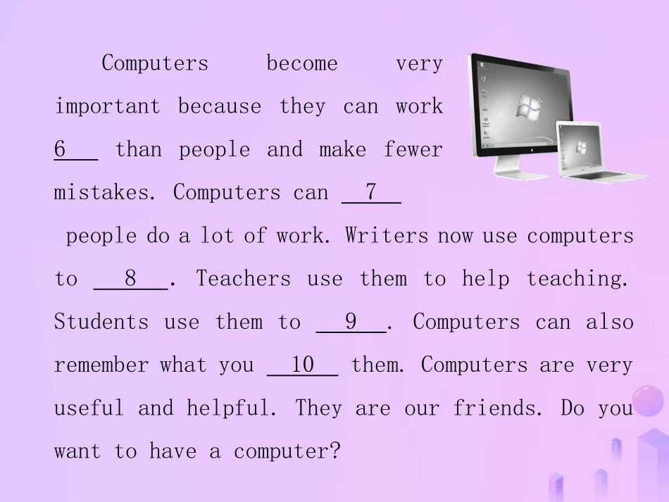 秋八年级英语上册 Unit 7 Will people have robots(第6课时)阅读能力拓展导学课件 (新版)人教新目标版 课件_第3页