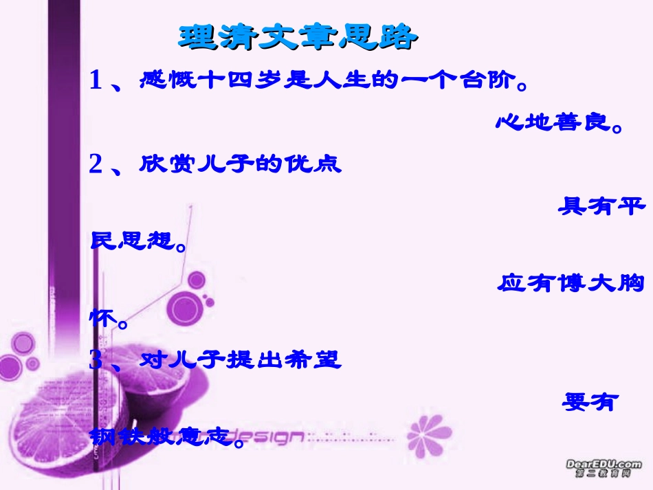 给儿子的一封信九年级语文课件示例二 语文版 课件_第3页