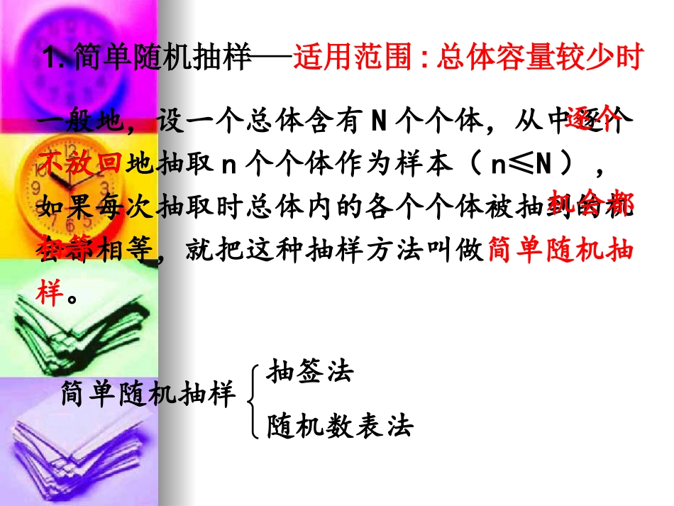 高中数学：212(系统抽样)课件(2)(新人教B版必修3) 课件_第2页