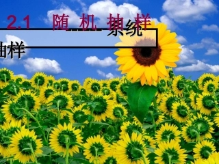 高中数学：212(系统抽样)课件(2)(新人教B版必修3) 课件