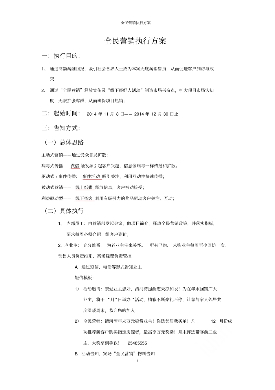 全民营销执行方案_第1页