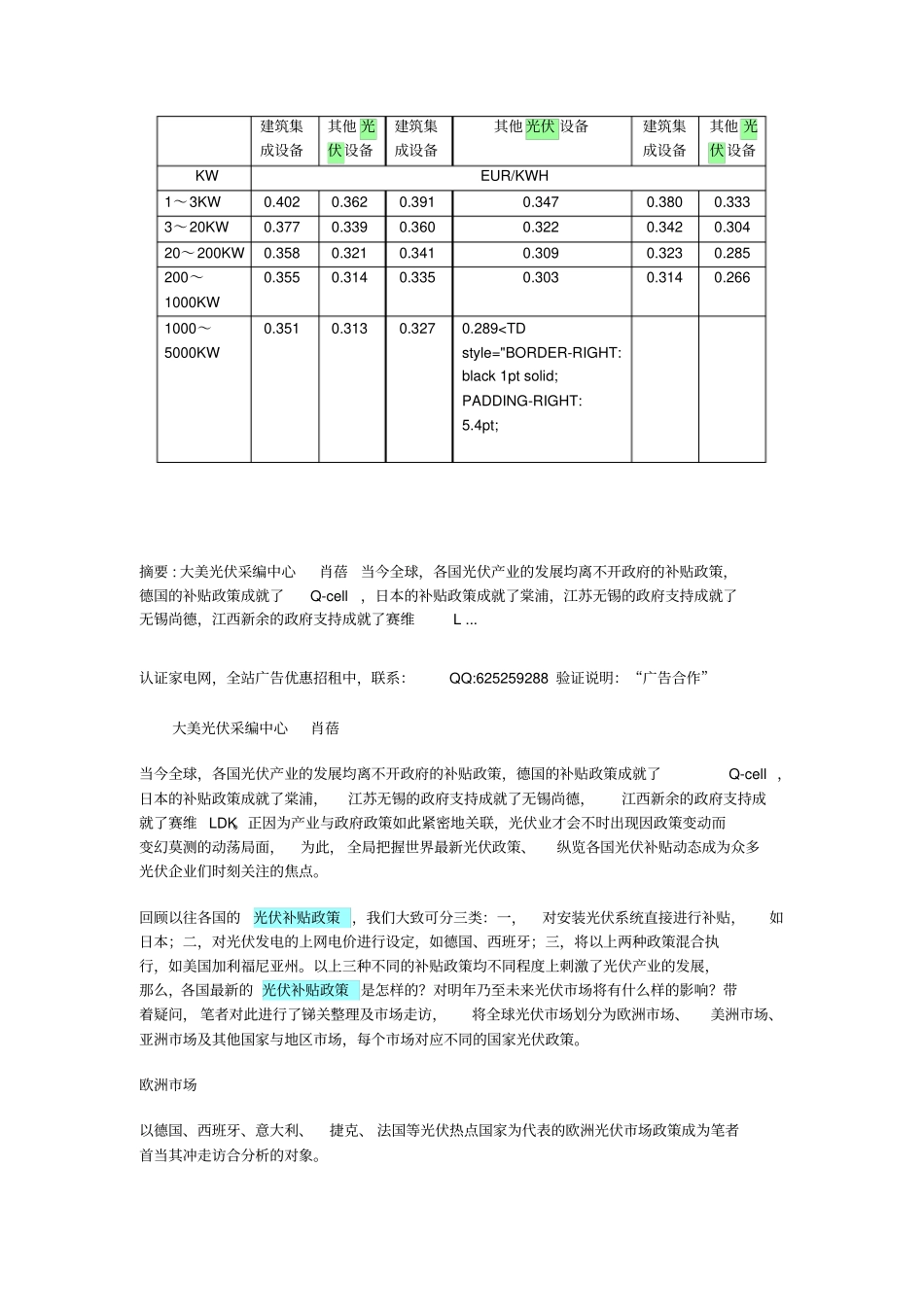 全球光伏补贴政策_第2页