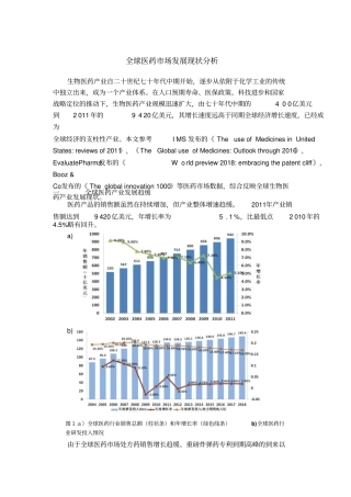 全球医药场发展现状分析_pdf