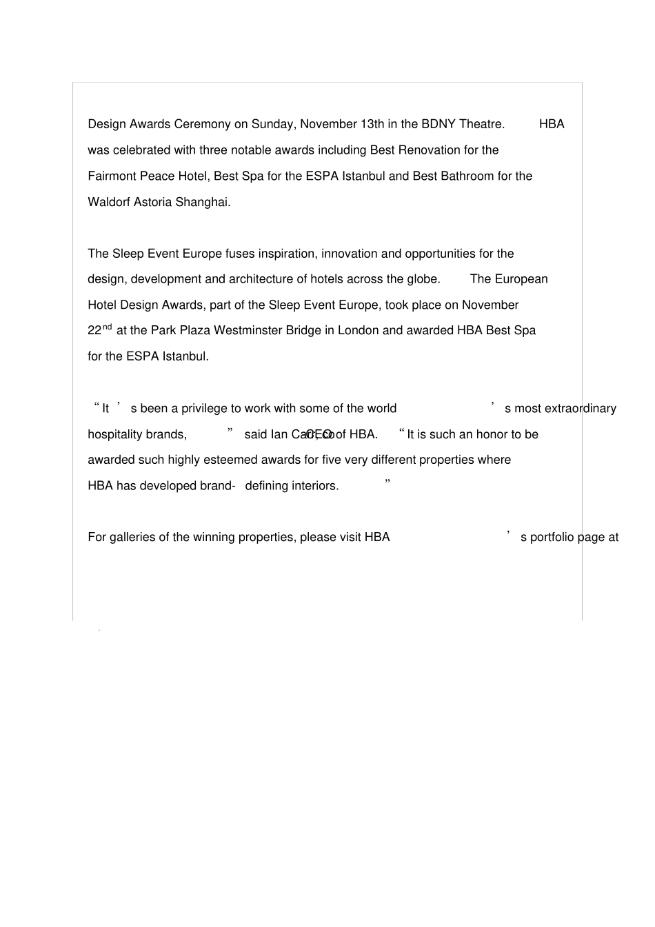 全球最专业酒店室内设计公司美国HBA_第3页