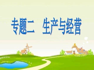 专题二、三生产与经营、分配