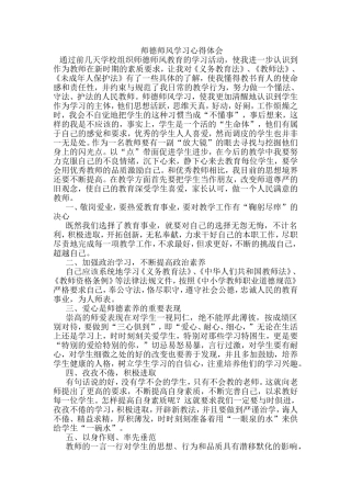 师德师风心得体会 (3)