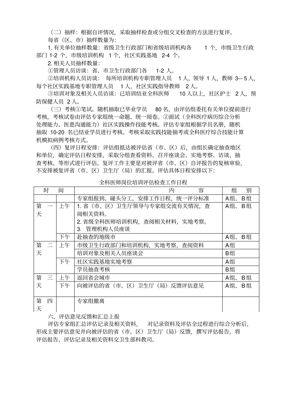 全科医师岗位培训工作评价指标体系_第2页