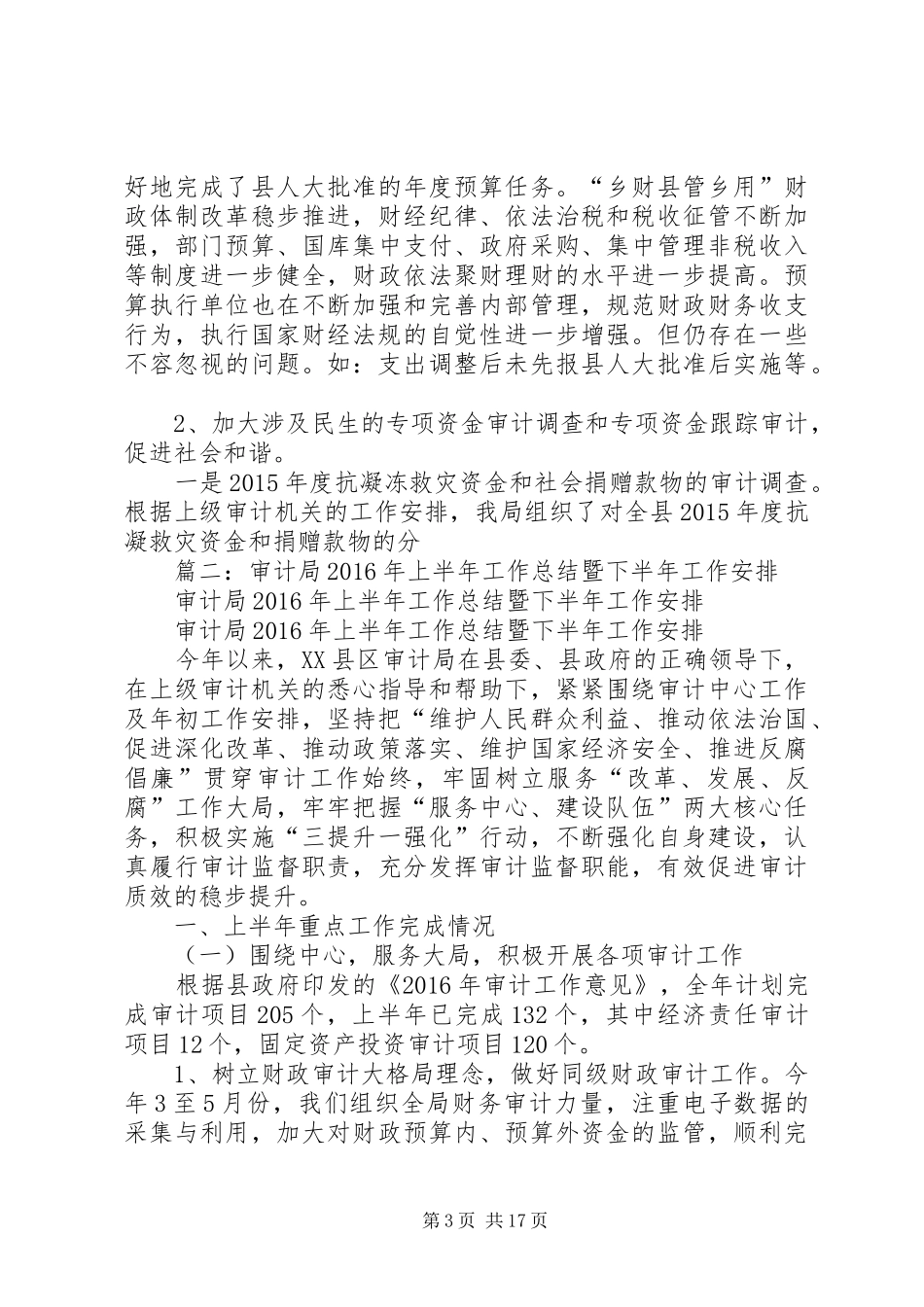 审计局年终工作总结及工作计划 _第3页
