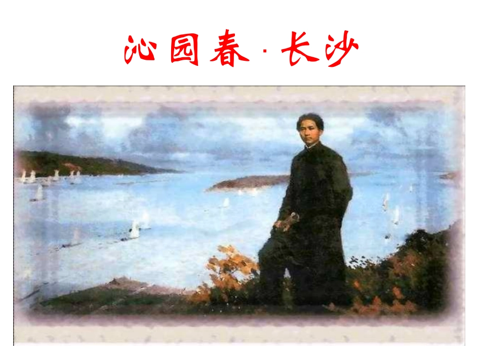 沁园春长沙(pp)_第1页