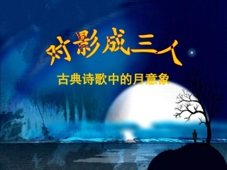 古典诗歌中的月意象