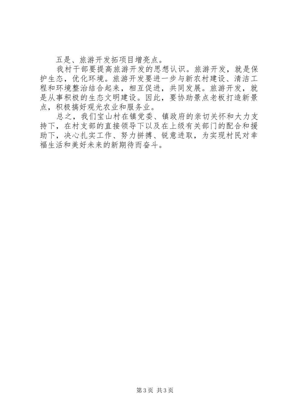 XX年度村级工作计划范文 _第3页