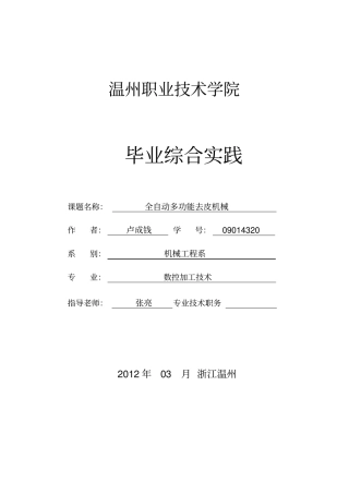 全自动多功能去皮机械