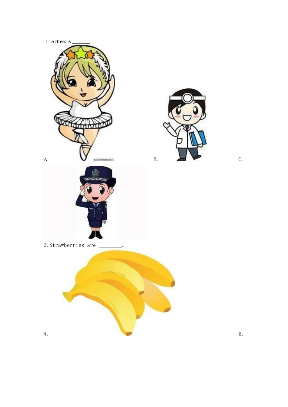 小学英语三年级词汇竞赛试题_第3页