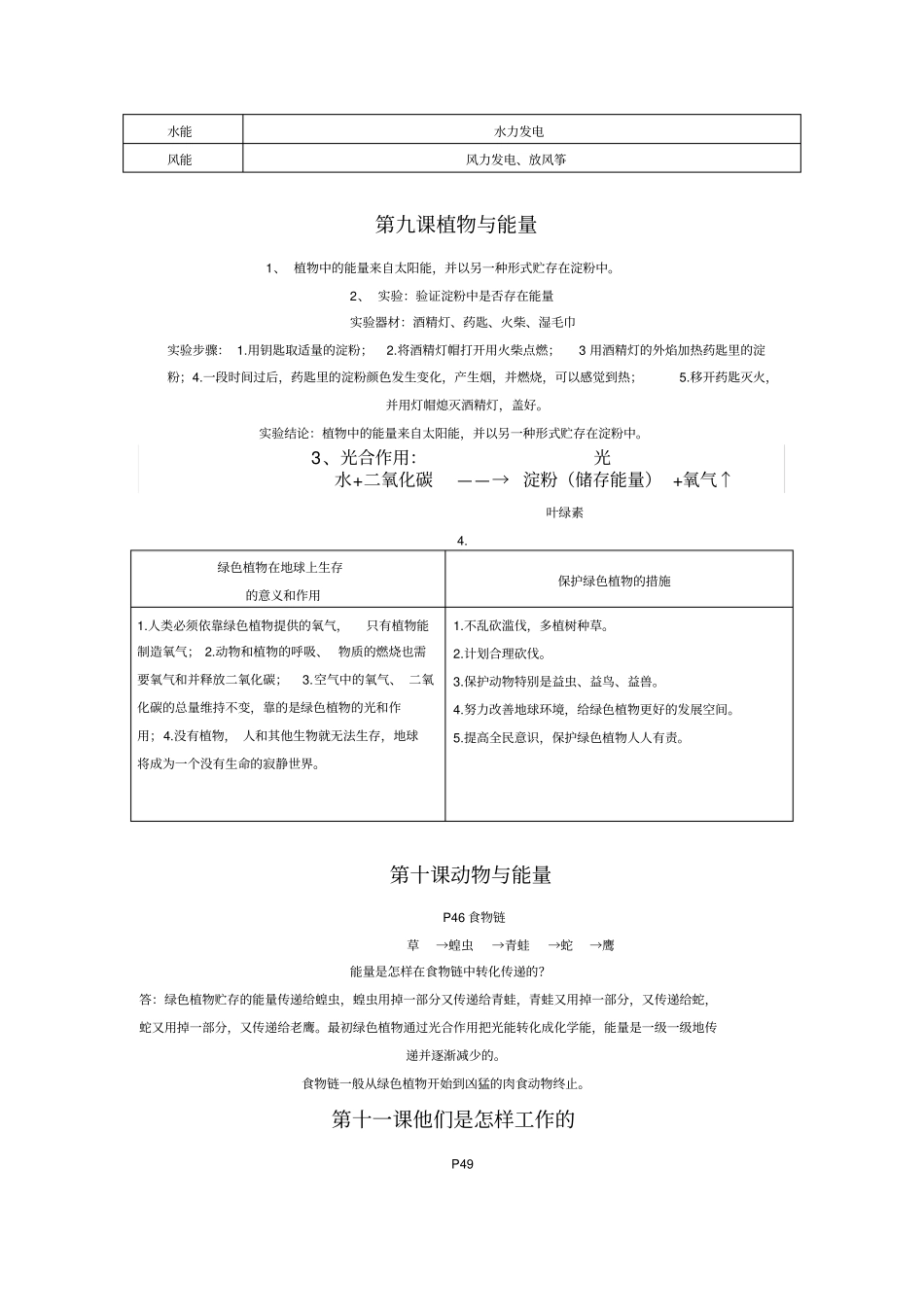 六上科学课后习题答案讲解_第3页