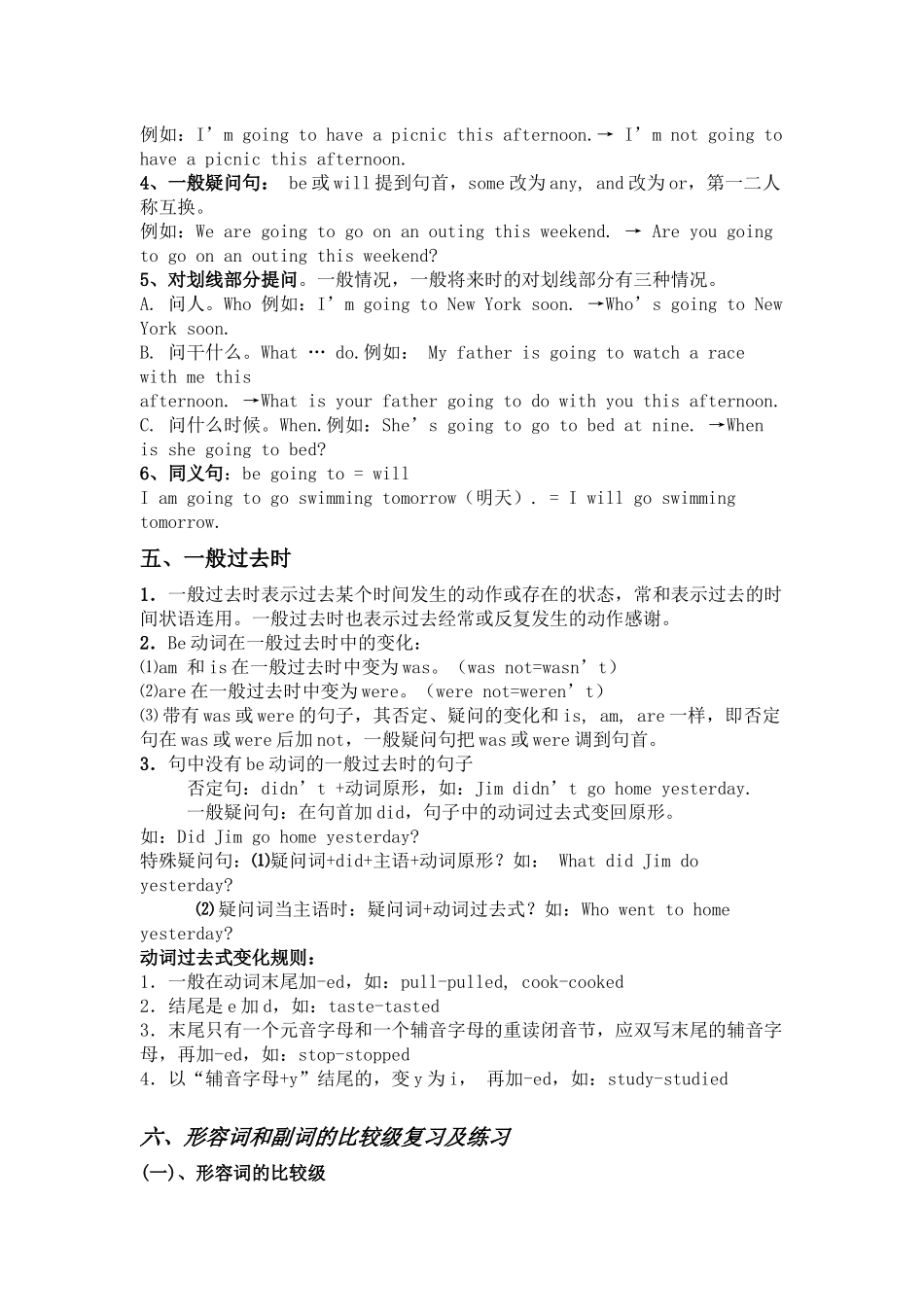 小学英语语法复习要点总结_第3页